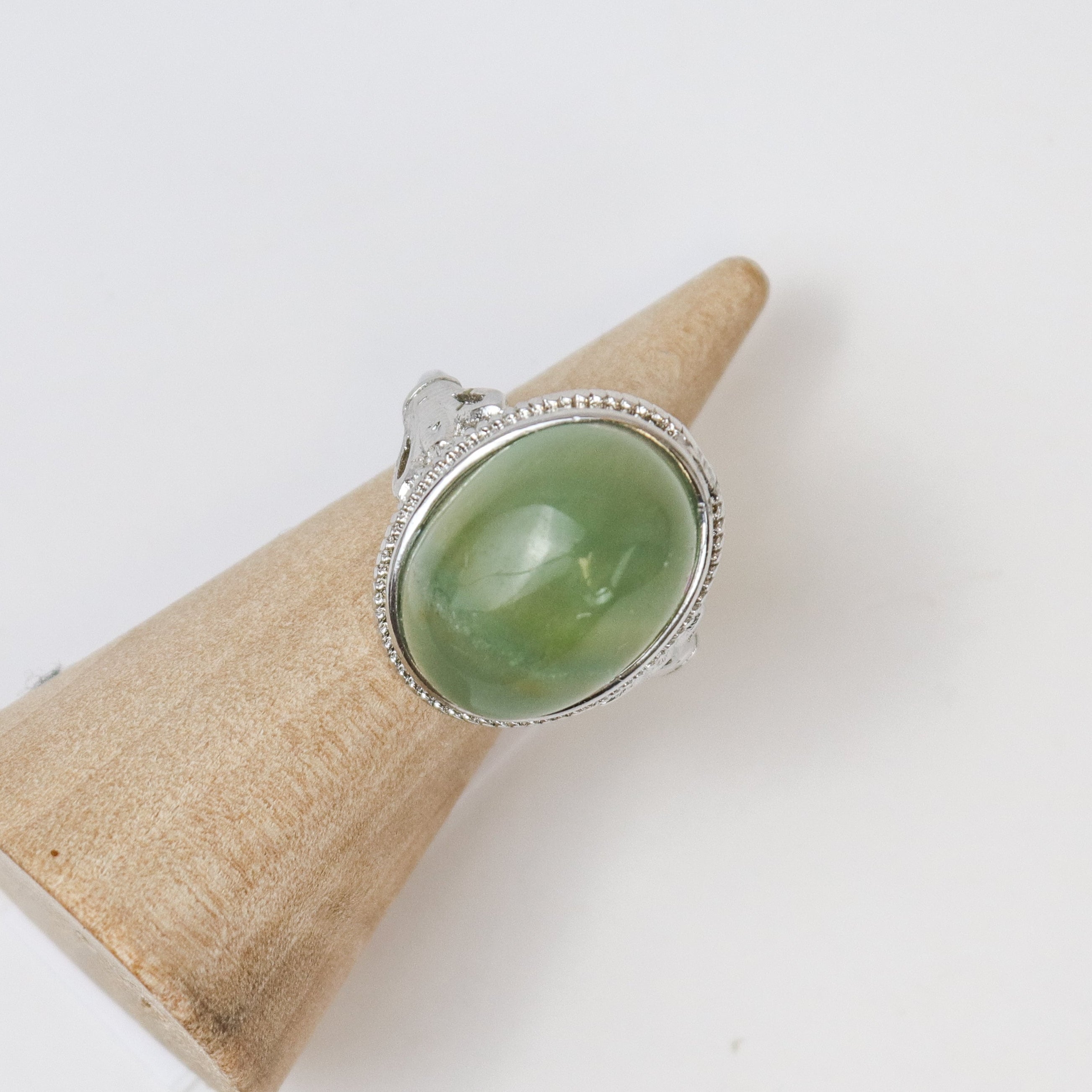 Green Fluorite Adjustable Ring C6