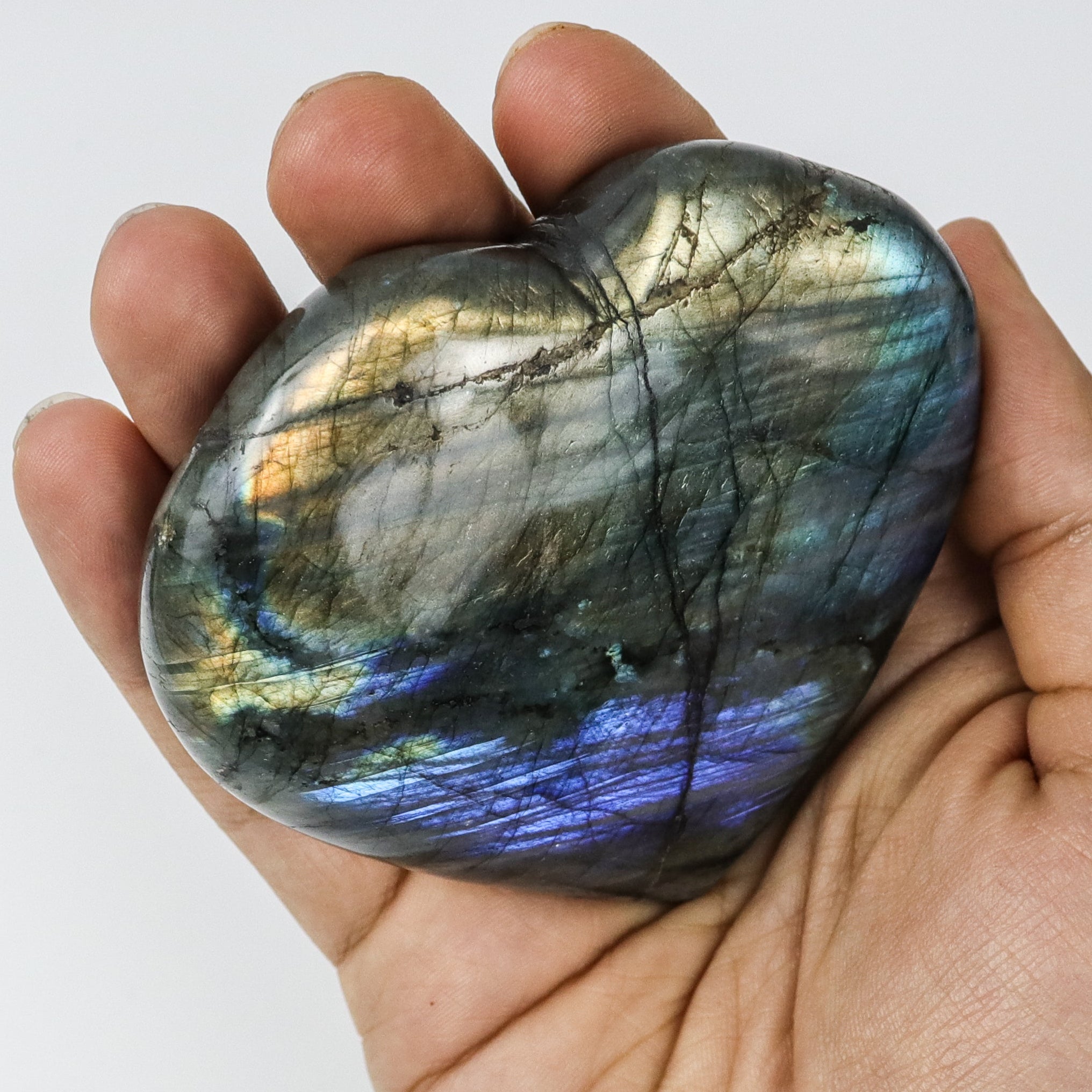 3 Inch Labradorite Heart $39