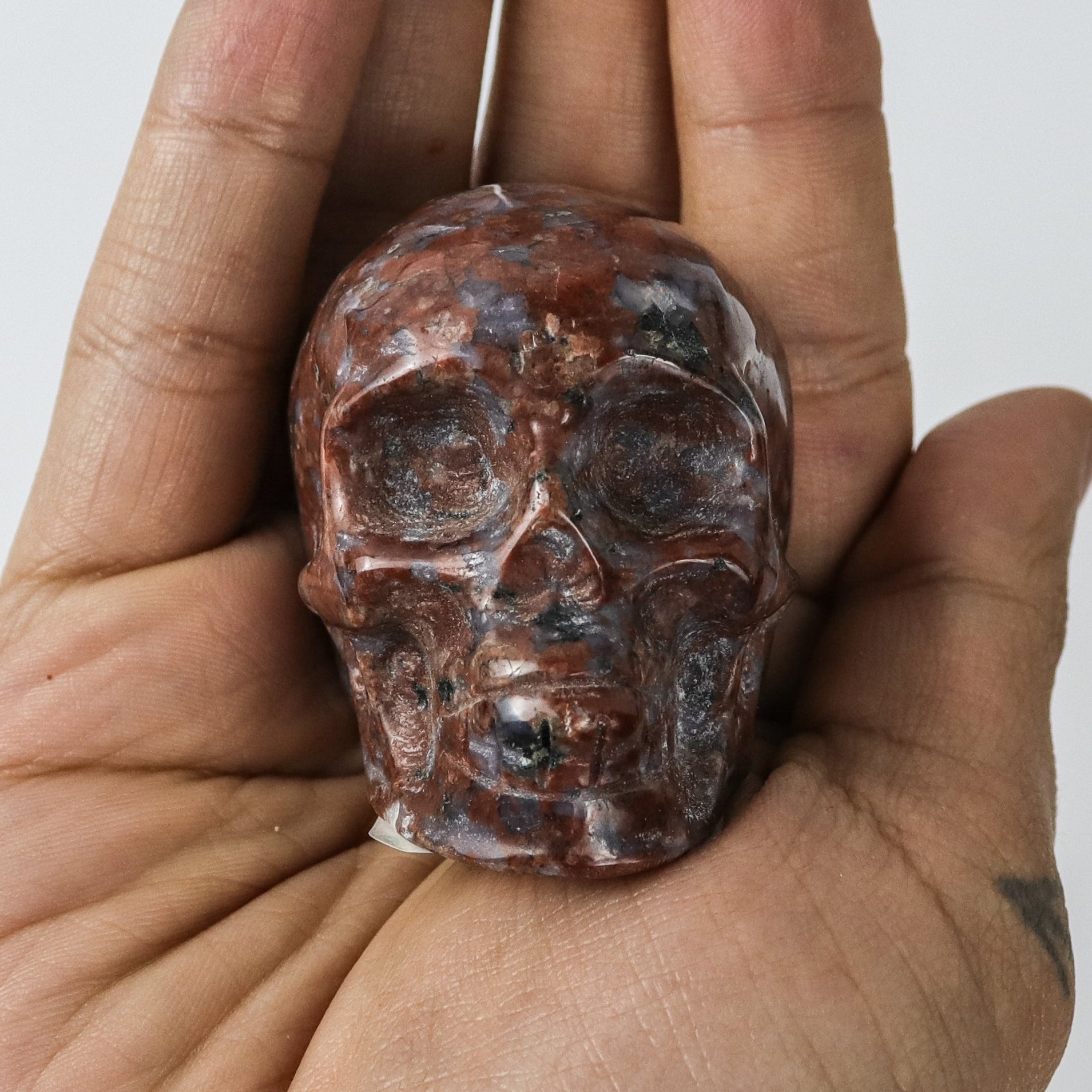 1.5 Inch Mixed Jasper Skull $11