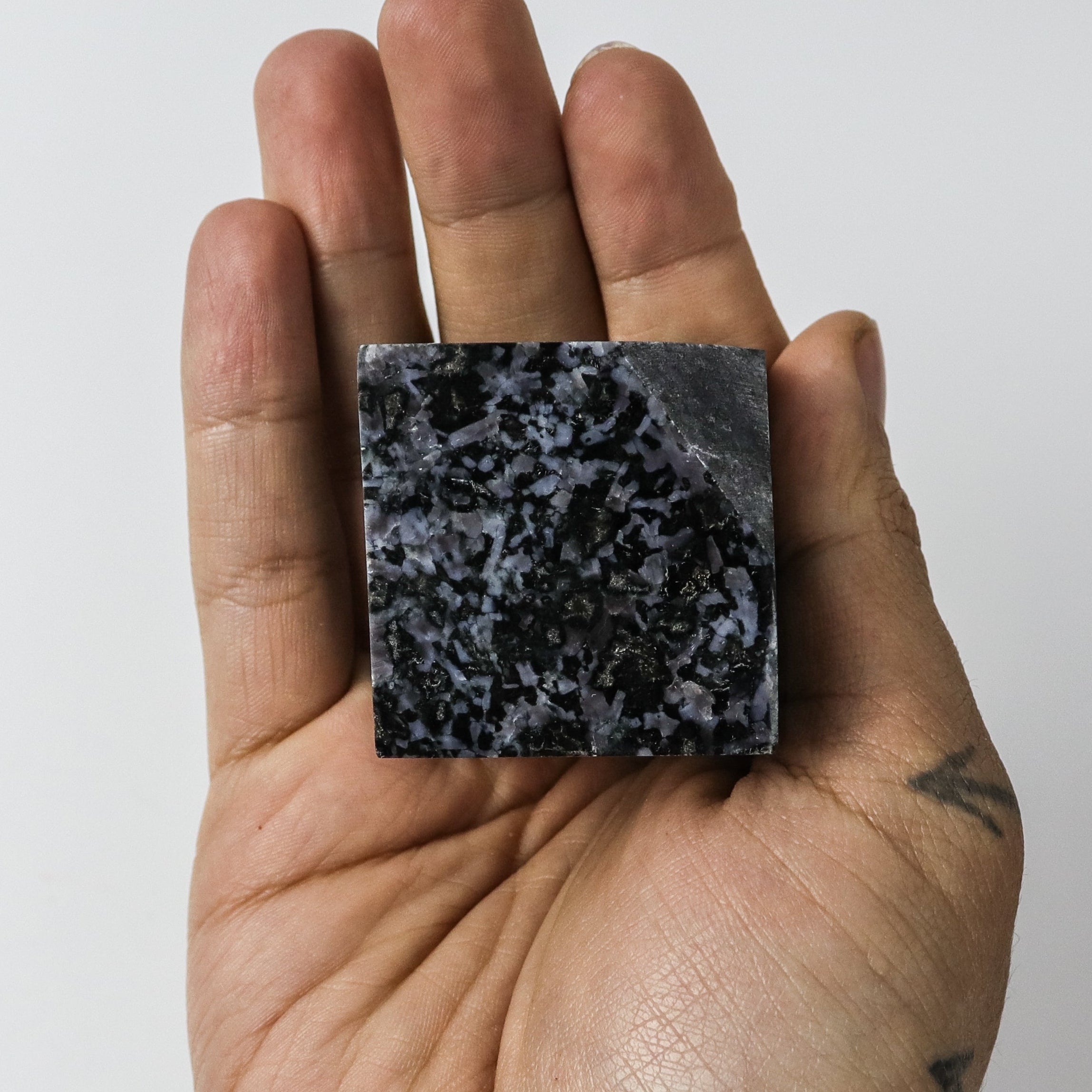 1.5 Inch Indigo Gabbro Cube $19
