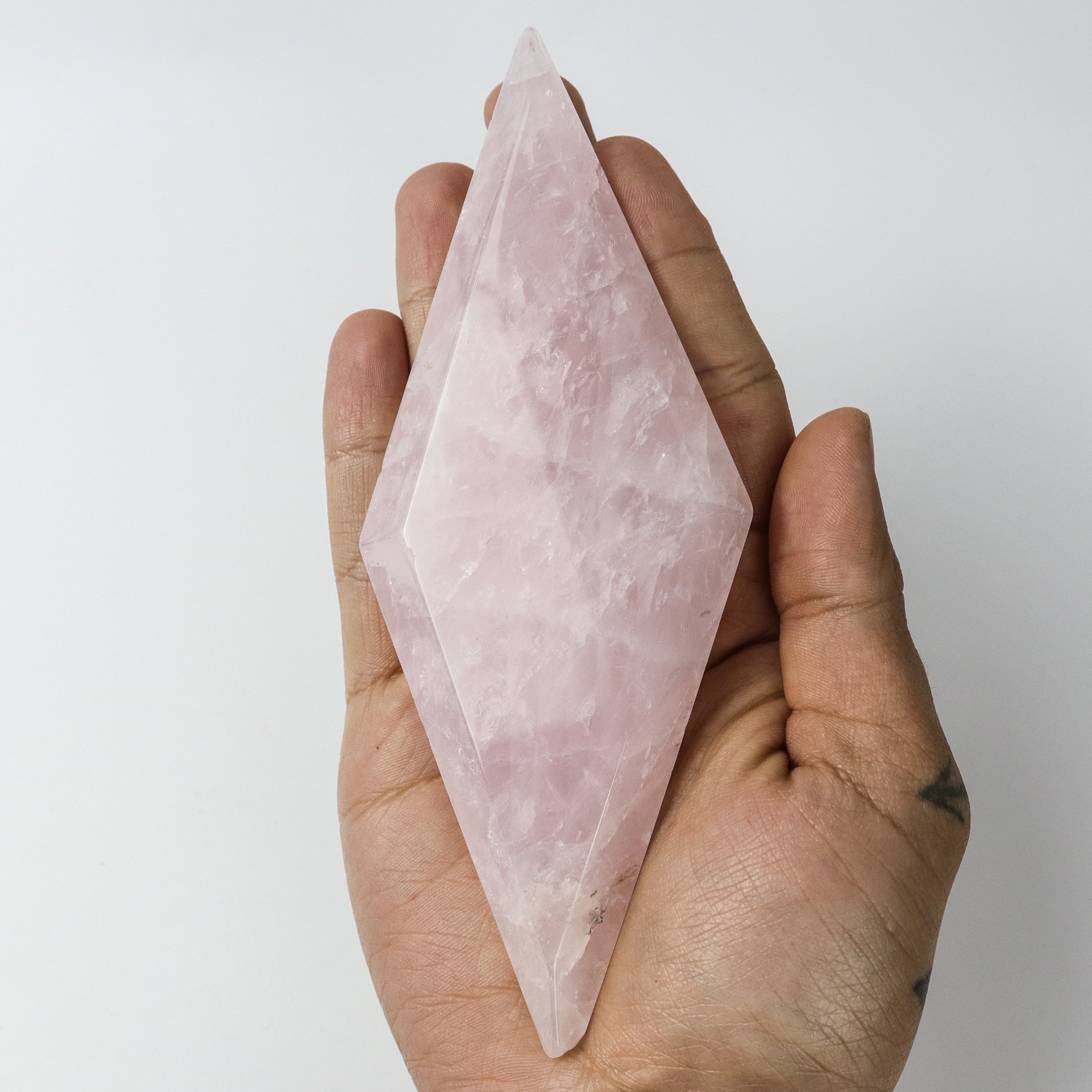 6-6.5 Inch Rose Quartz Diamond $24