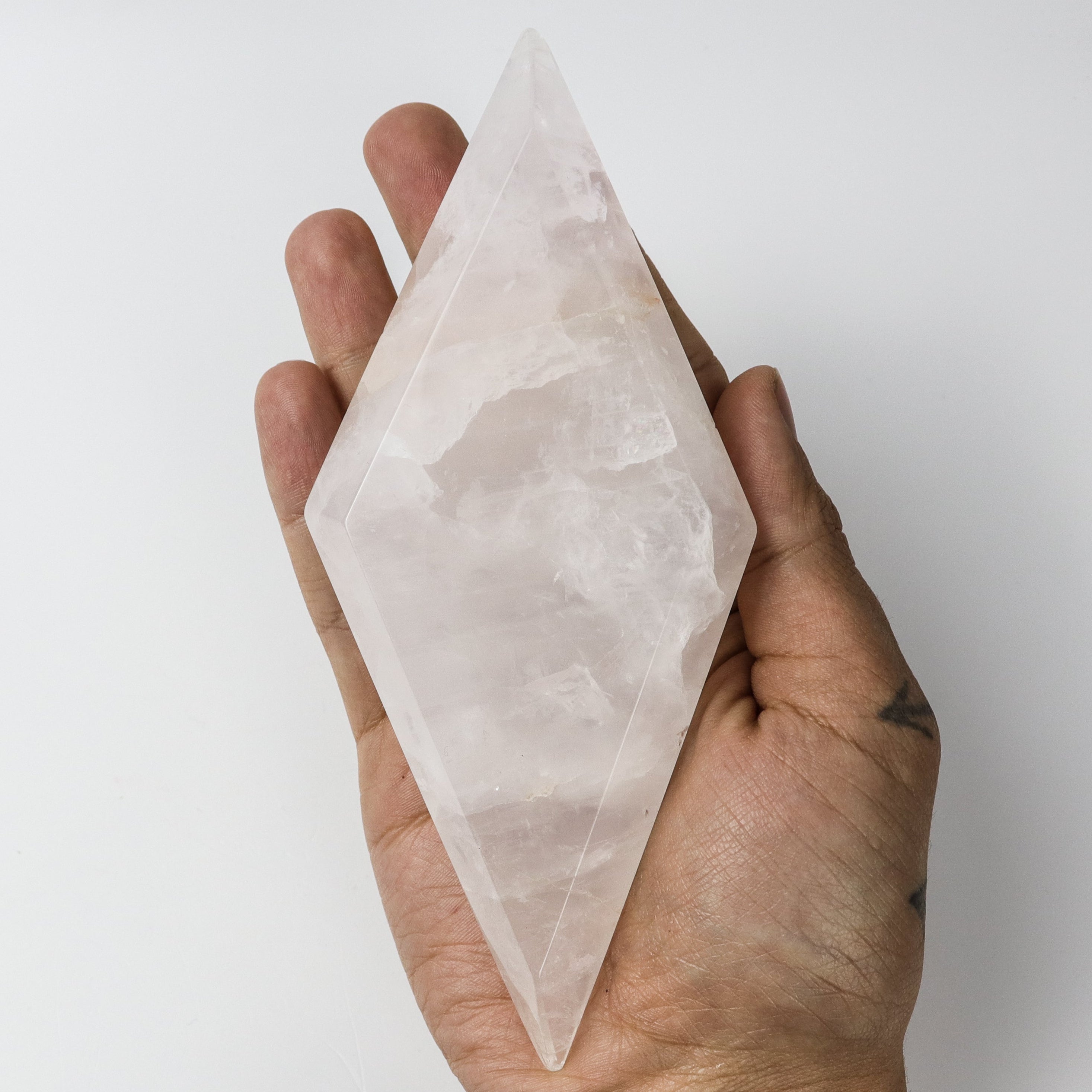 6-6.5 Inch Rose Quartz Diamond $24