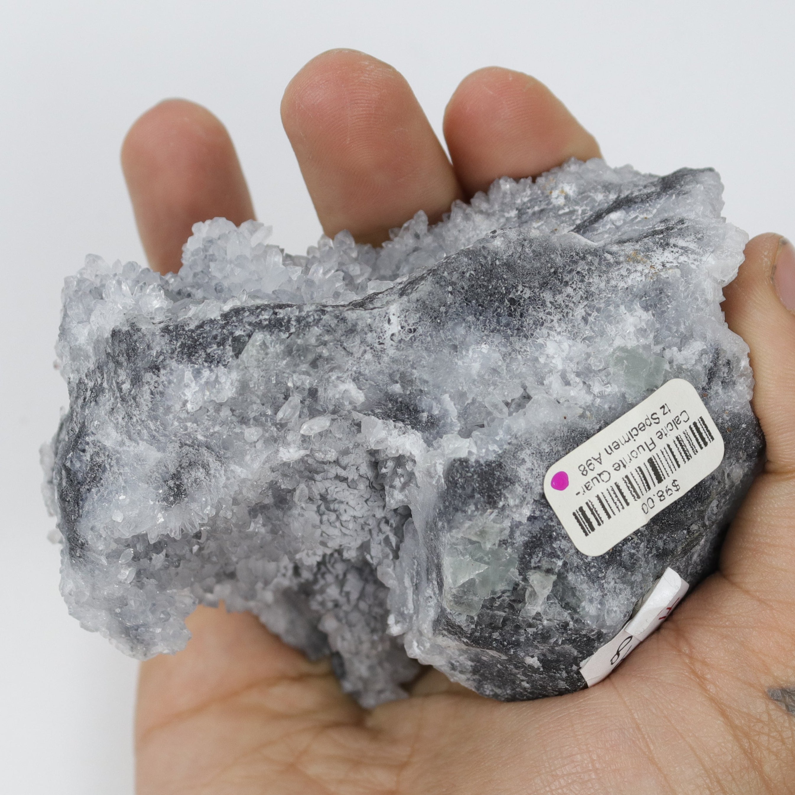 3.75 Inch Calcite Fluorite Quartz Specimen $69