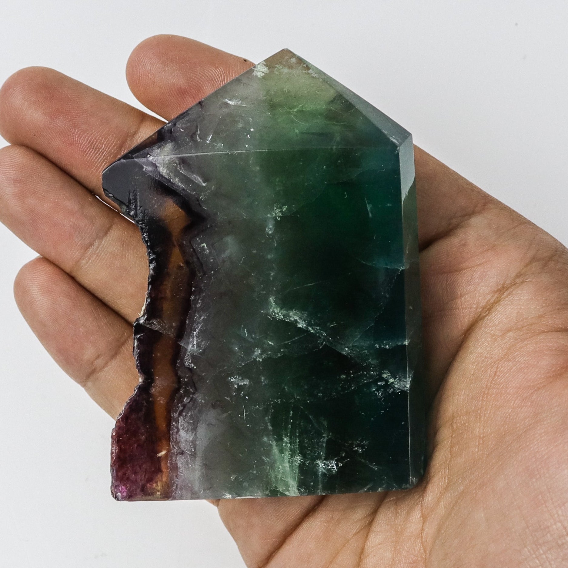 3.5 Inch Raw Edge Fluorite Tower $28