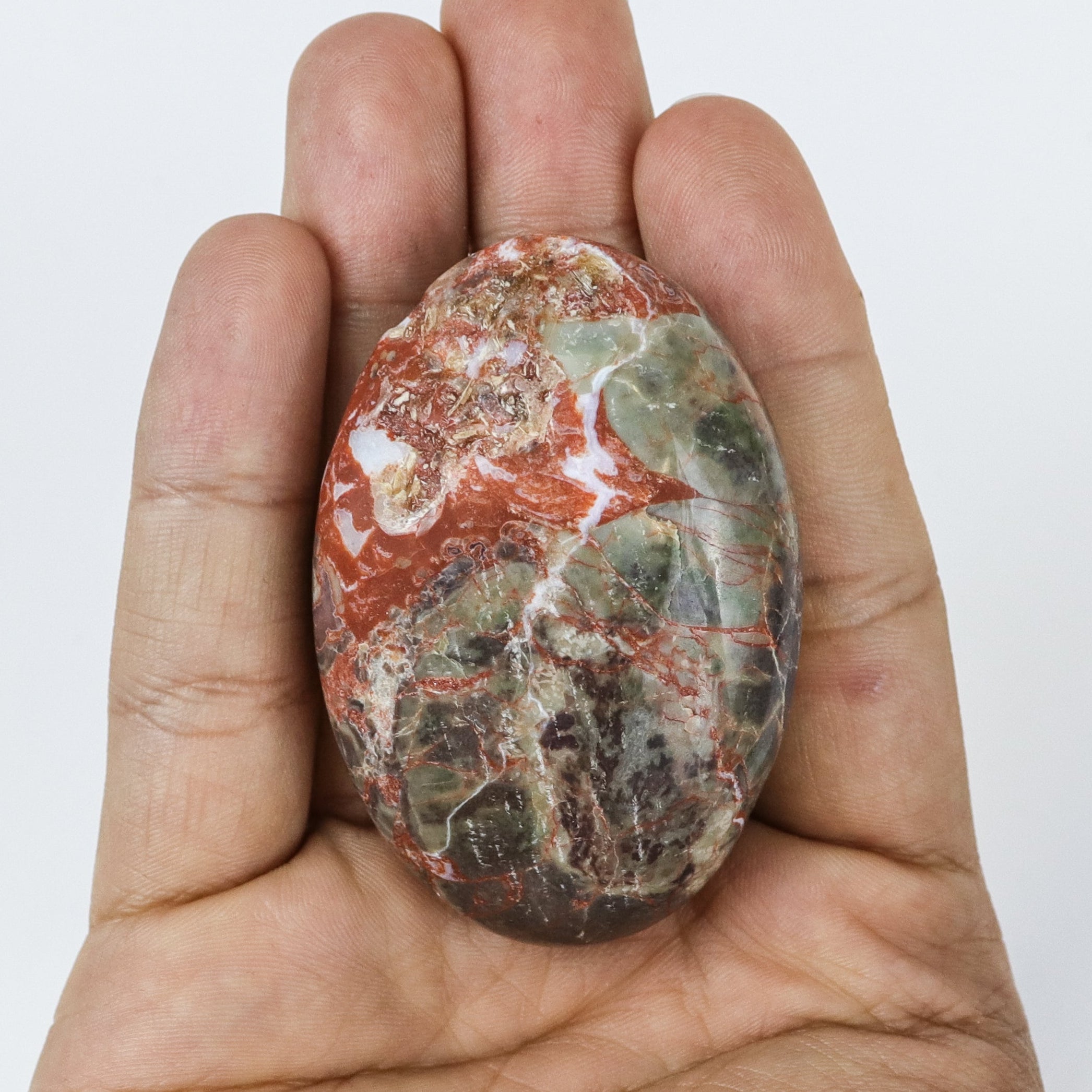 2.25 Inch Money Agate Palm Stone $6