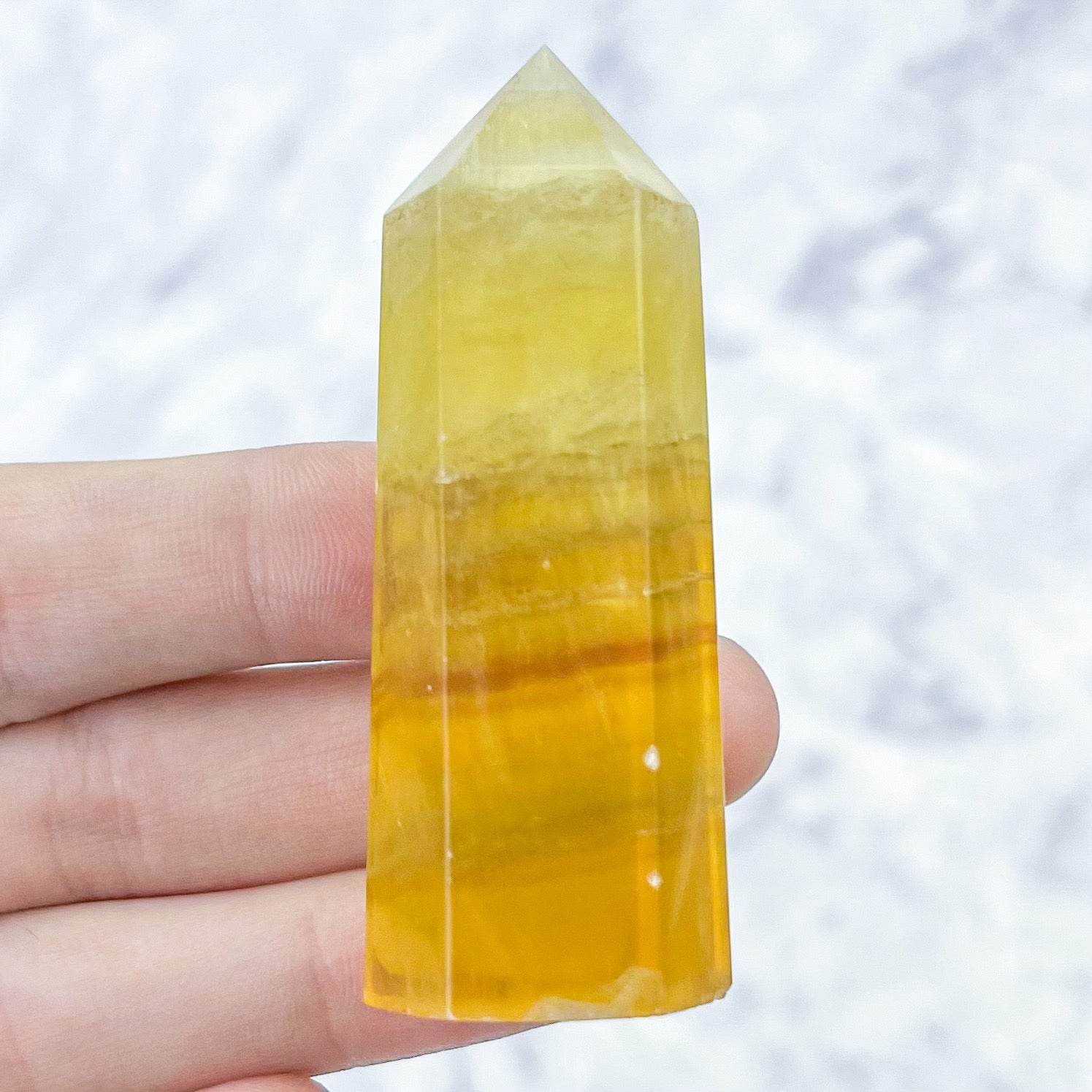 2.5 Inch Yellow Fluorite Tower D12