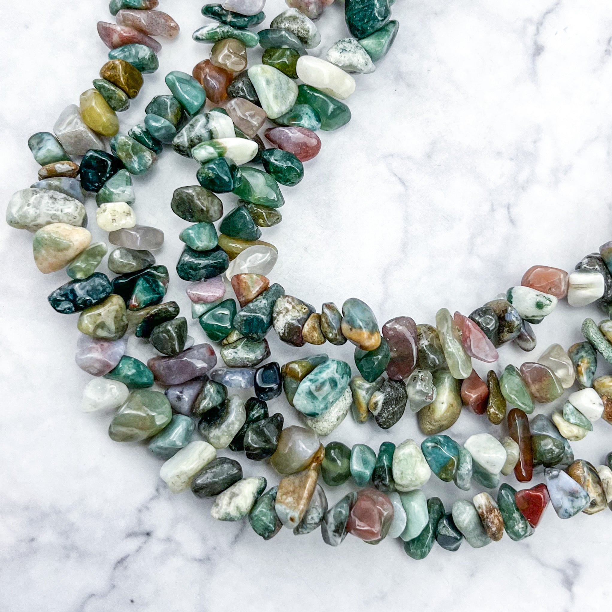 Indian Agate Chip Strand