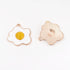22mm White and Yellow Fried Egg Charm K2