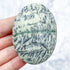 2.25 Inch Dendritic Green Opal Palmstone U16