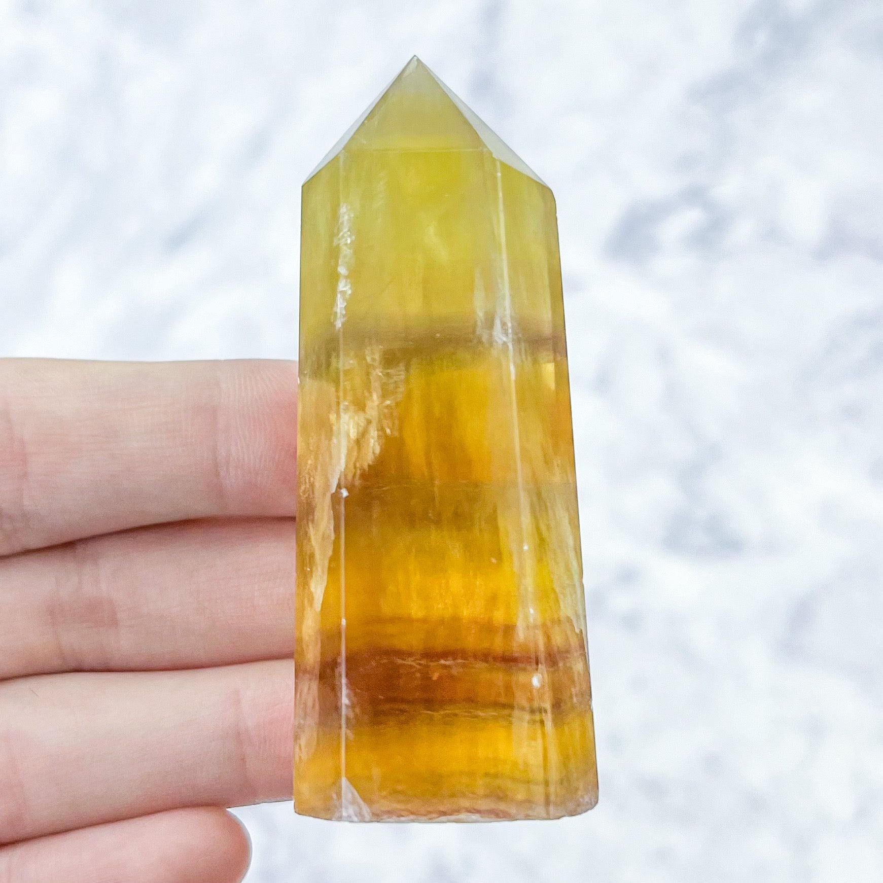 2.75 Inch Yellow Fluorite Tower Q14