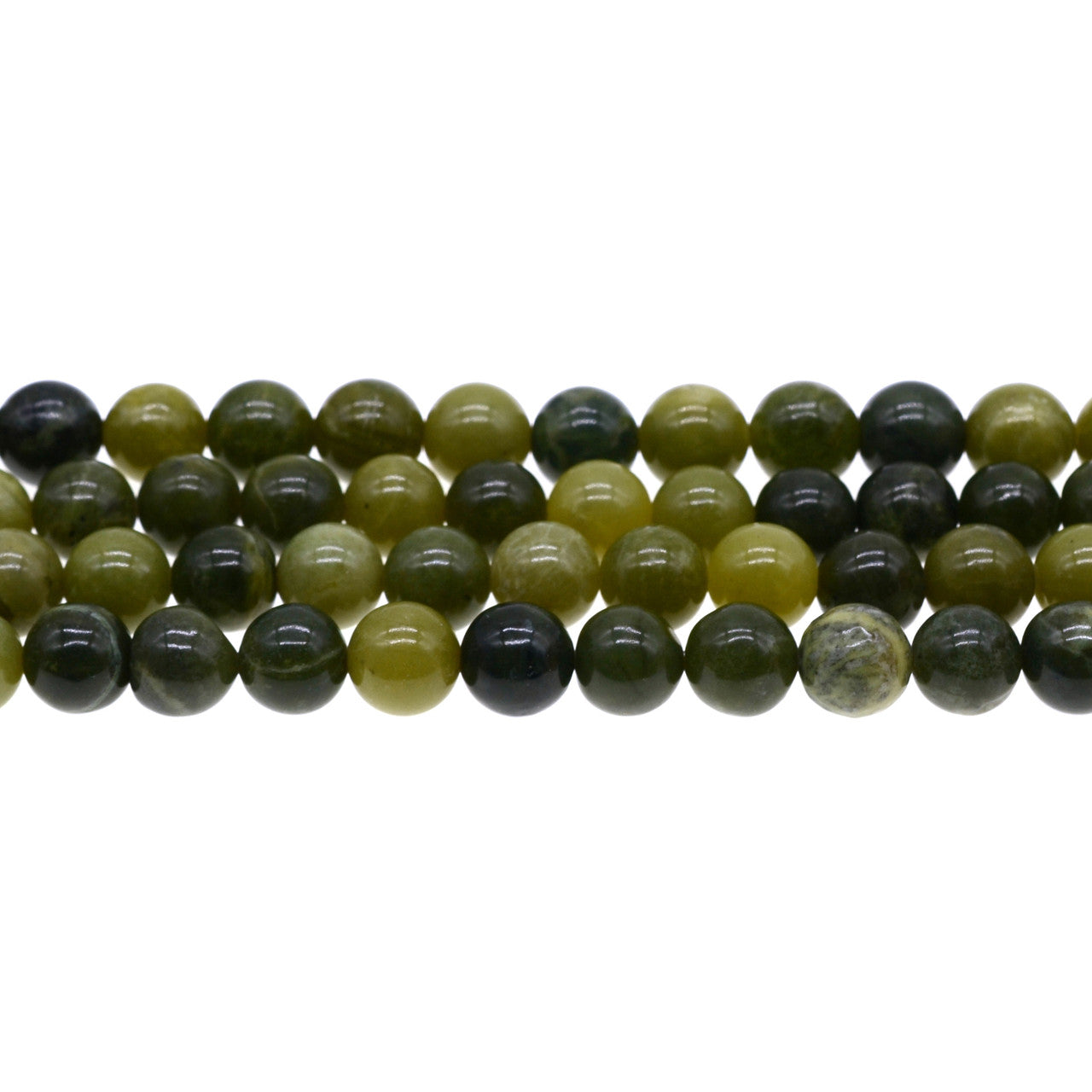 6mm Canadian Nephrite Jade Bead Half Strand R14