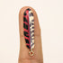 $2.50 Enamel Red/Black Feather Charm Pack (4 Charms)