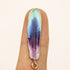 $2.50 Enamel Blue/Purple Feather Charm Pack (4 Charms)