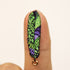 $2.50 Enamel Green/Purple Feather Charm Pack (4 Charms)