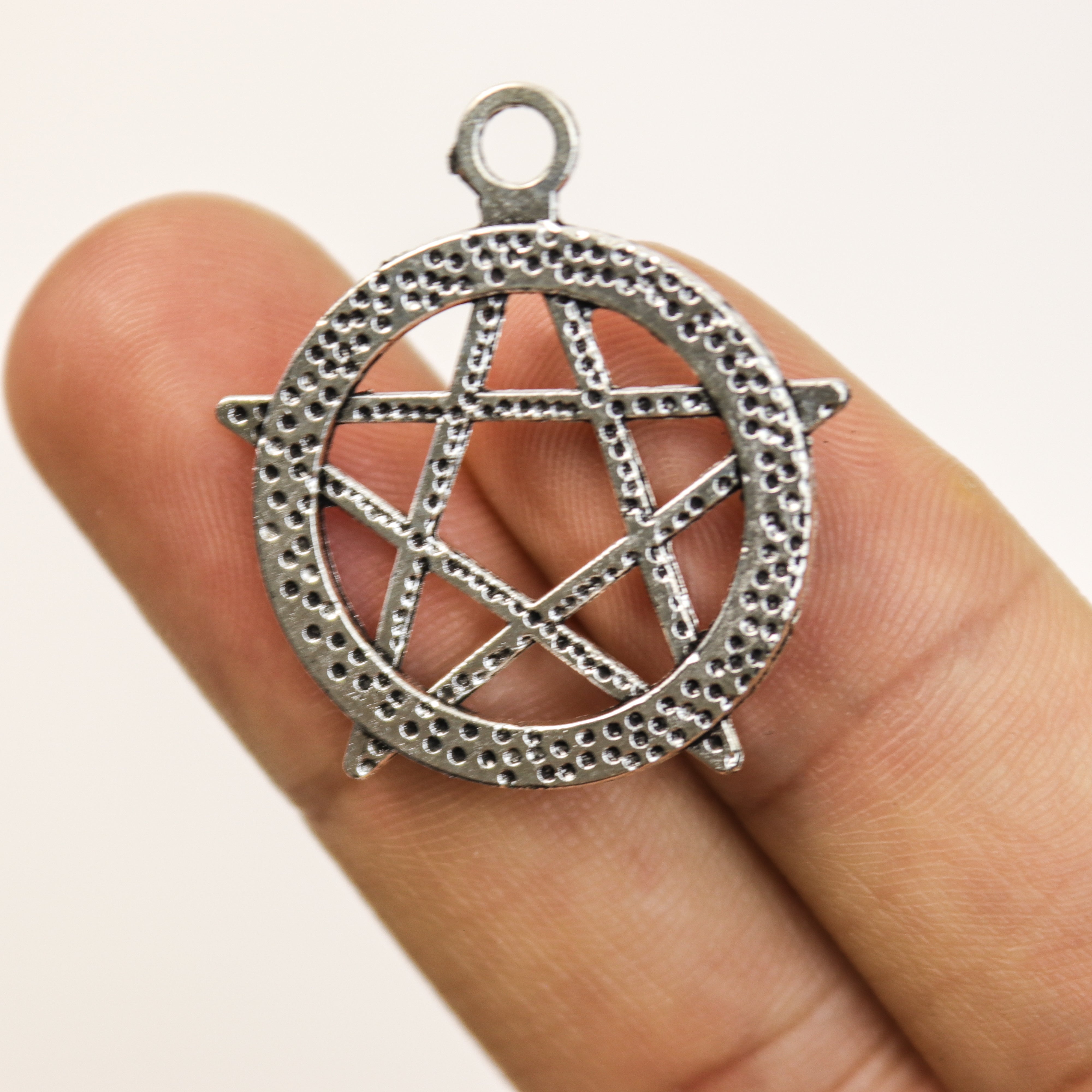 $1.50 Pentagram Alloy Charm Pack (5 Charms)