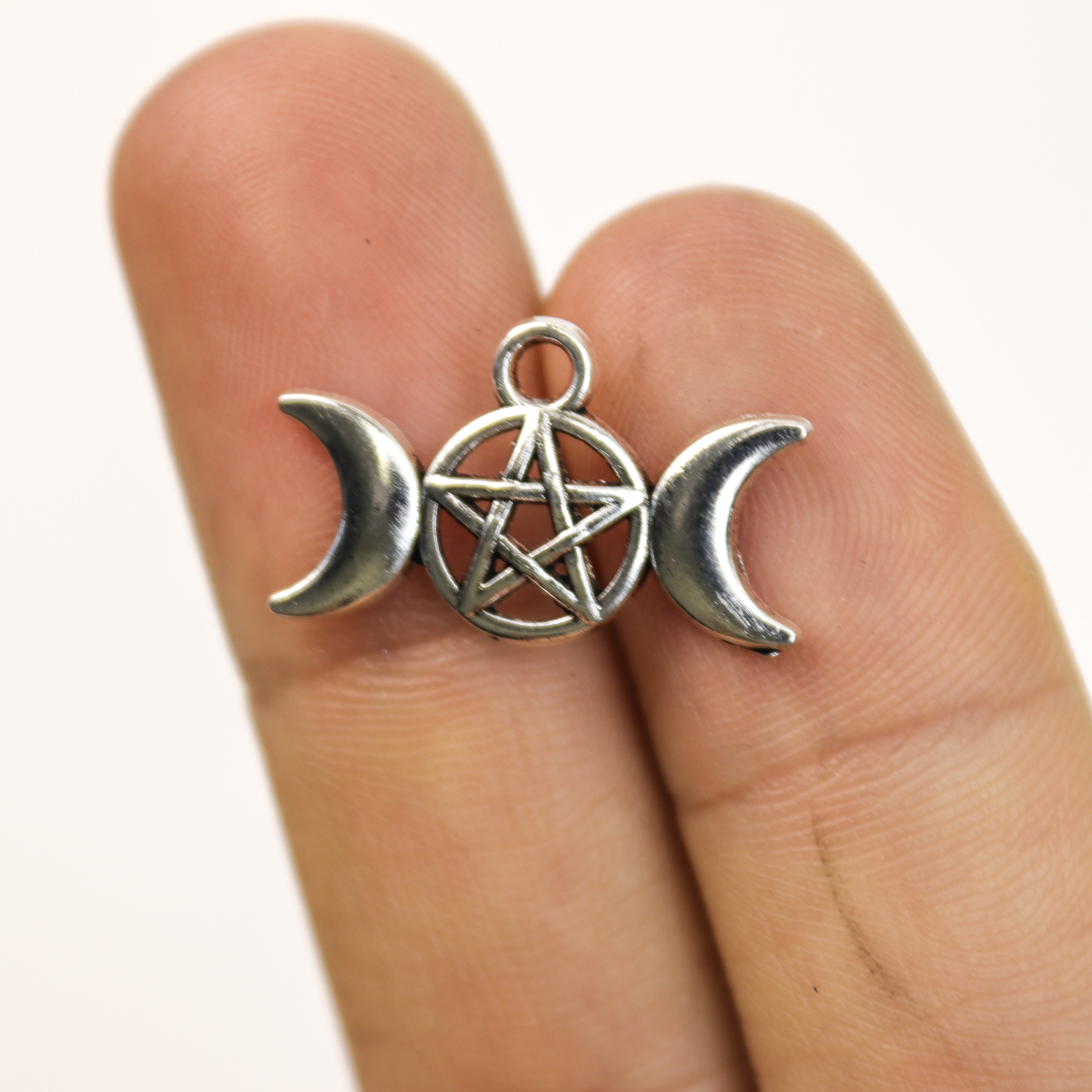 $1.50 Triple Moon Alloy Charm Pack (5 Charms)