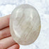 2.25 Inch Blue Rose Quartz Palmstone M23