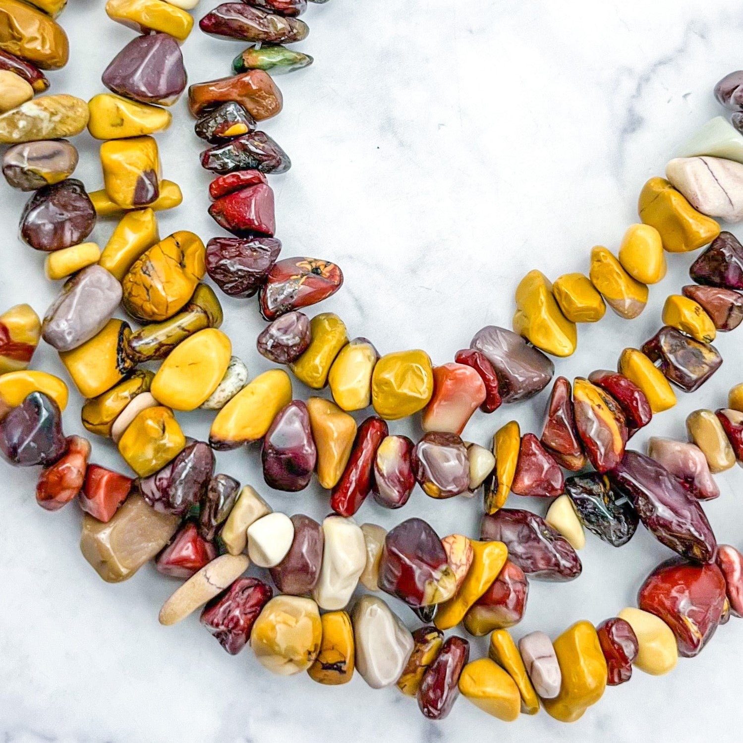 Mookaite Chip Bead Strand