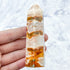 3.5 Inch Carnelian Moss Agate Tower T13