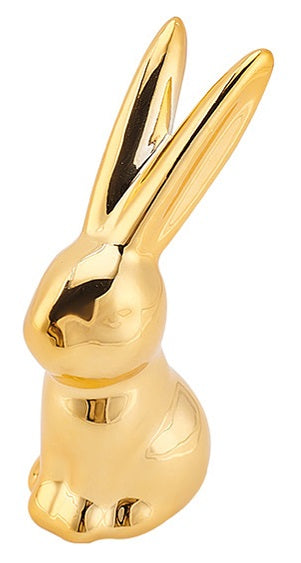 3-Inch Gold Porcelain Bunny D8