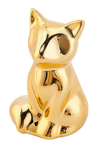 3-Inch Gold Porcelain Fox C8