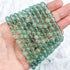 6mm Green Fluorite Bead Strand T16