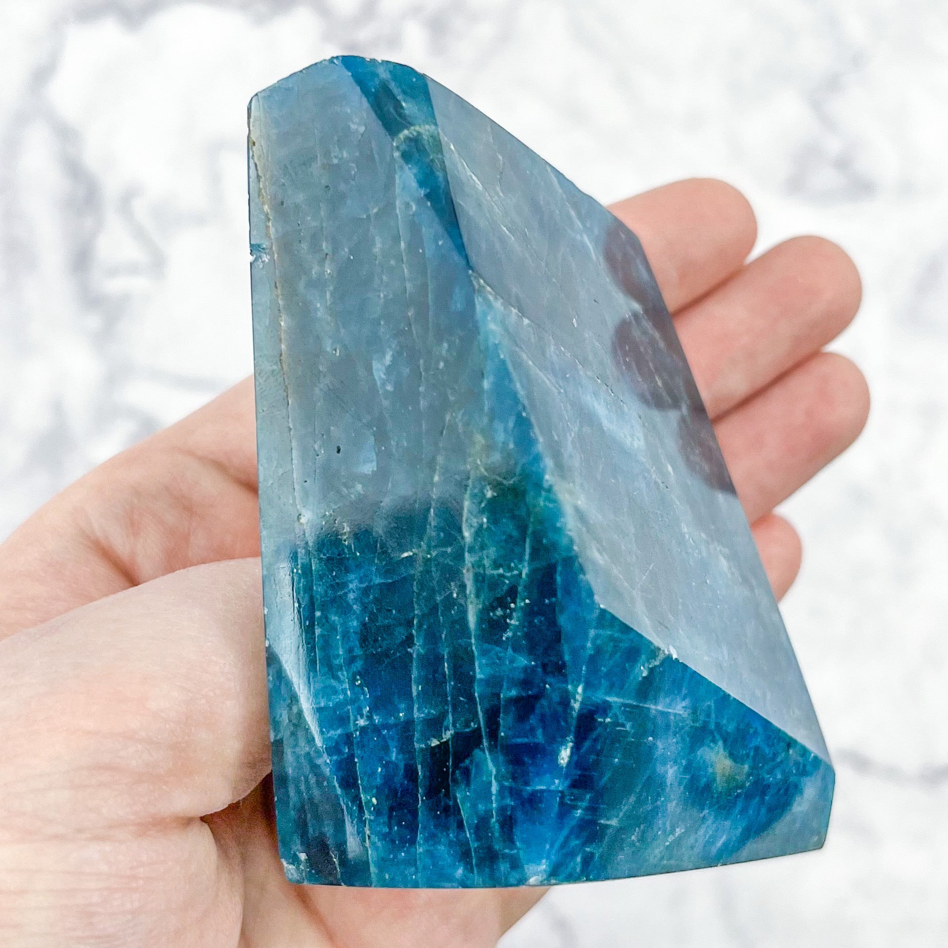 4 Inch Blue Apatite Freeform A84