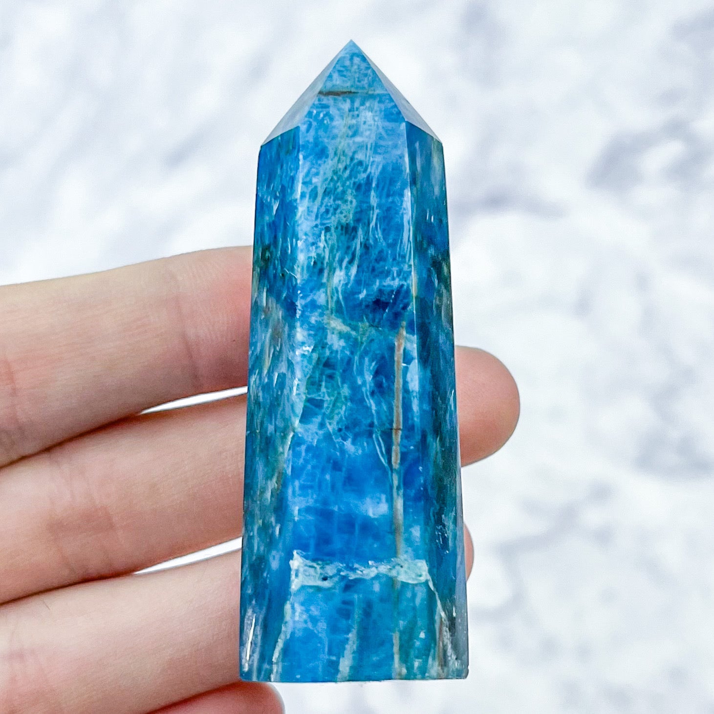 2.75 Inch Blue Apatite Tower P15