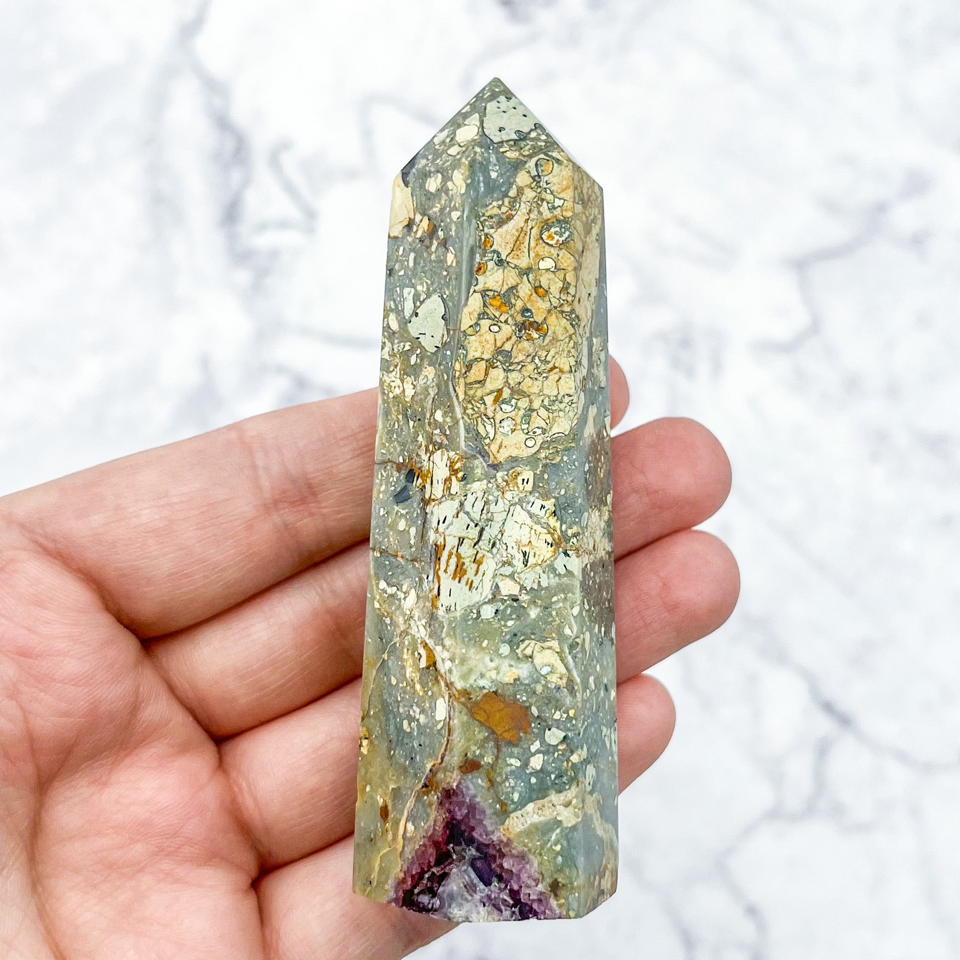 3.5 Inch Fluorite Root Tower I17