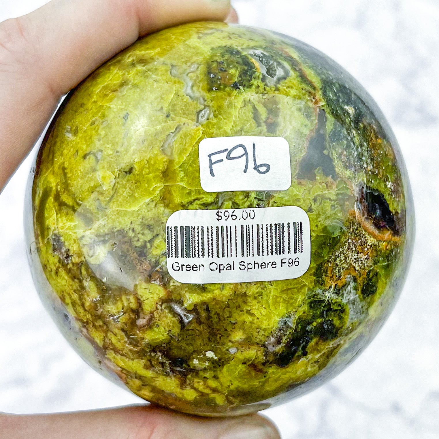 2.75 Inch Green Opal Sphere F96