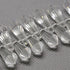 20x8mm Clear Faceted Top-Drilled Teardrop Crystal Bead Half Strand J14