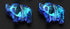 13mm Faceted Blue AB Crystal Elephant Bead W2