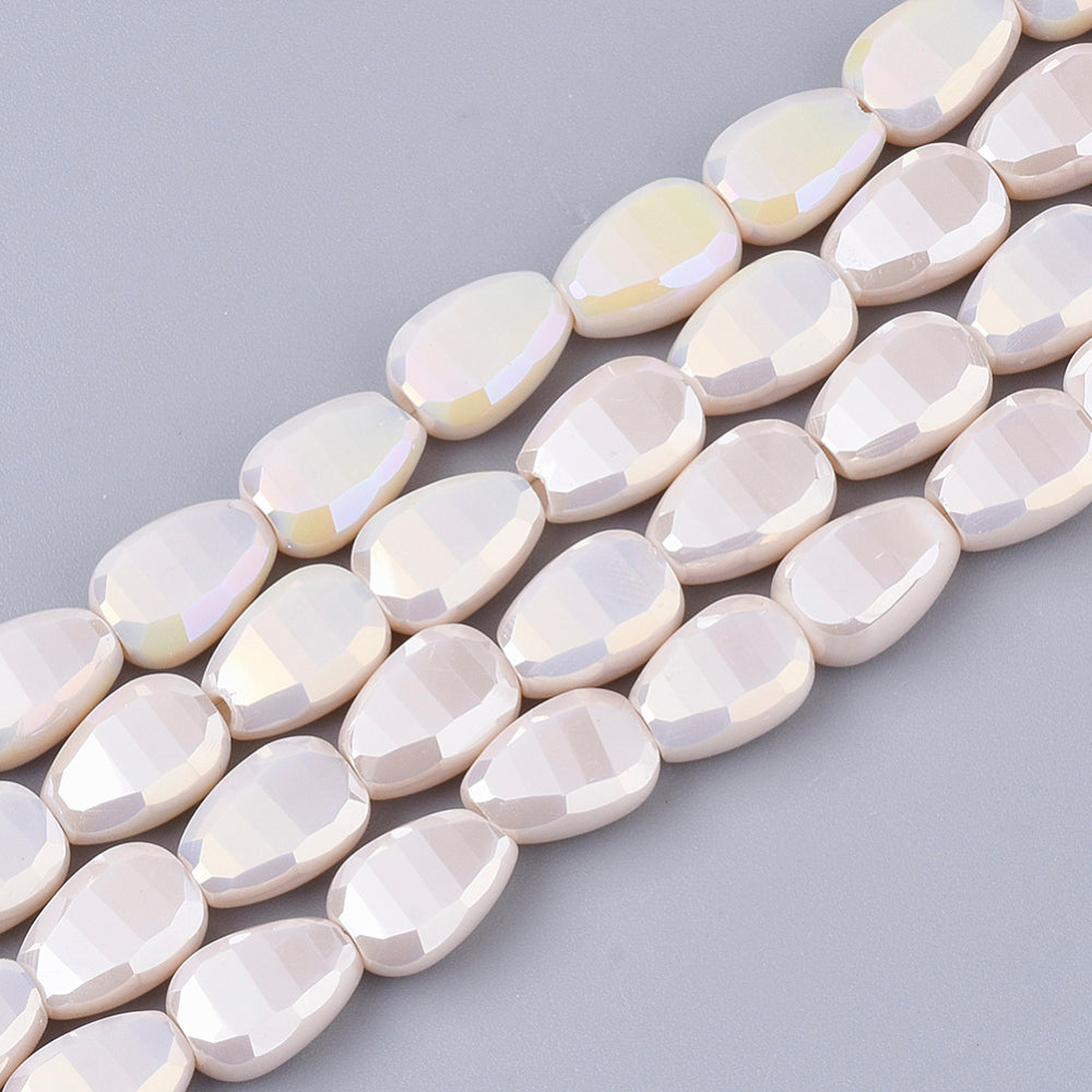 8x6mm Faceted Teardrop Crystal Bead Half Strand $6
