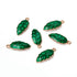 24mm Green Simple Leaf Charm Q2