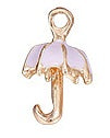 19mm Lavender and Gold Simple Umbrella Charm F2