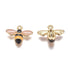 12mm Black and Yellow Simple Bee Charm Pack (2 Charms) R2