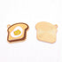23mm Brown Toast with Egg and Cat Yolk Charm Q2