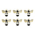 19mm Gold, Black, and White Bee with Rhinestone Wings Charm Y3