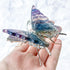 2.5 Inch Rainbow Fluorite Butterfly Wings on Stand H54