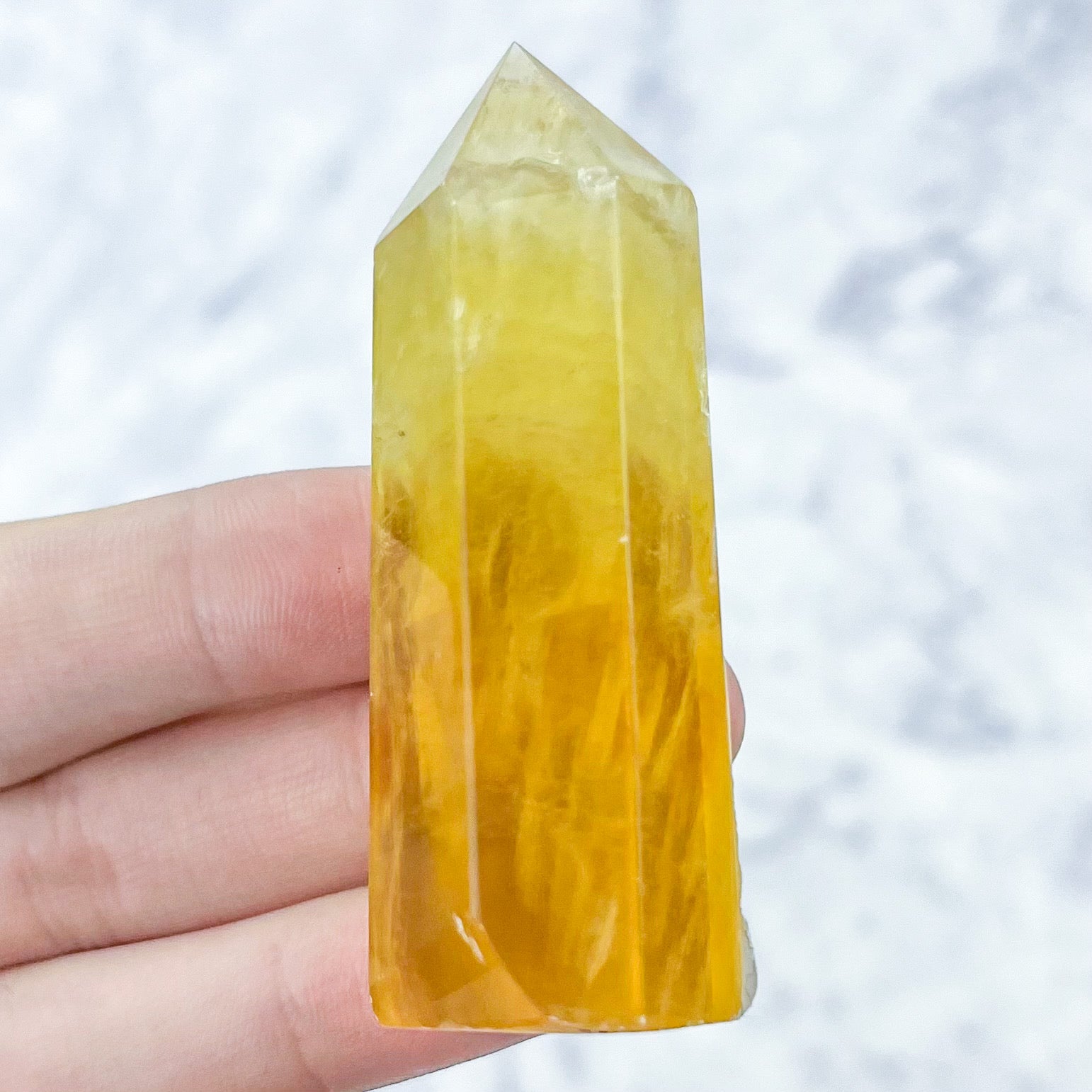 2.5 Inch Yellow Fluorite Tower H12