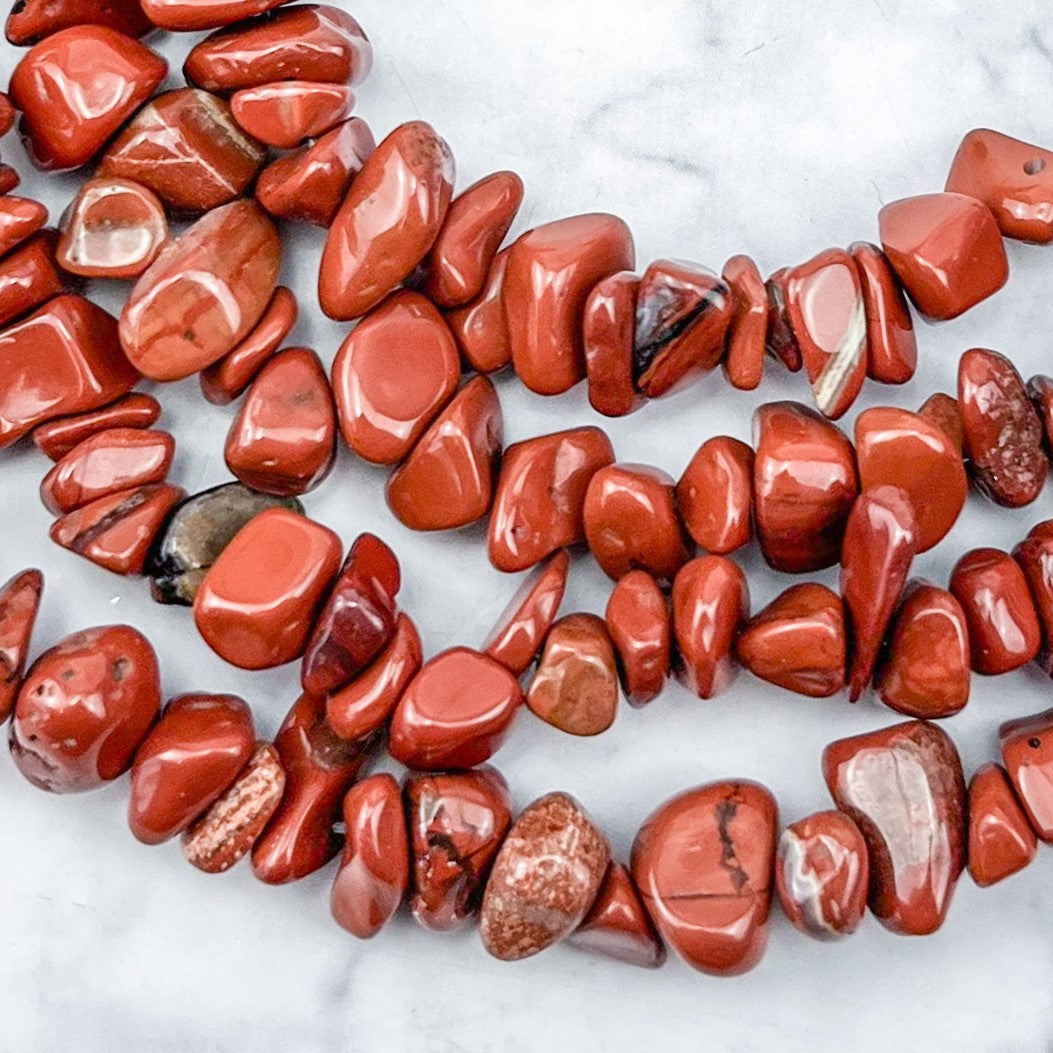 Red Jasper Chip Bead Strand