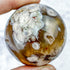 1.75 Inch Black Flower Agate Sphere D38