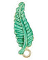 32mm Green Fern Leaf Charm L2