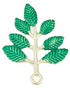 37mm Green 7-Leaflet Branch Charm M2