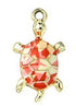 24mm Pink and Red Tortoise Charm S2