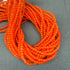 4mm Orange Glass Bead Strand 31" Loop $6.00