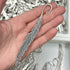 Antique Silver Feather Large Bookmark