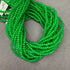 4mm Green Emerald Glass Bead Strand 31" Loop $6.00