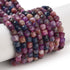 4mm Ruby and Sapphire Faceted Cube Bead Pack (10 Beads) J8