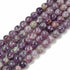 8mm HQ Lepidolite Bead Half Strand L20